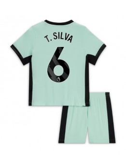 Chelsea Thiago Silva #6 Replika Tredje Kläder Barn 2023-24 Kortärmad (+ byxor)